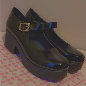 Black Mary Janes Size 9